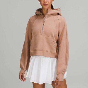 Lululemon Scuba Oversized Half-Zip Hoodie Pink Clay M/L